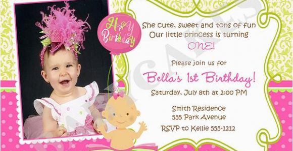 Wording for First Birthday Invitations First Birthday Invitation Wording and 1st Birthday