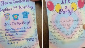 Writing Birthday Invitations Mom 39 S Homophobic Response to Gay Dads 39 Birthday Invite Was